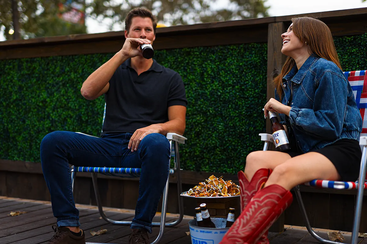 Outdoor dining in San Antonio, Texas